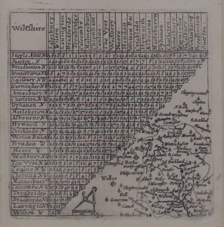 Map of Wiltshire - Jenner